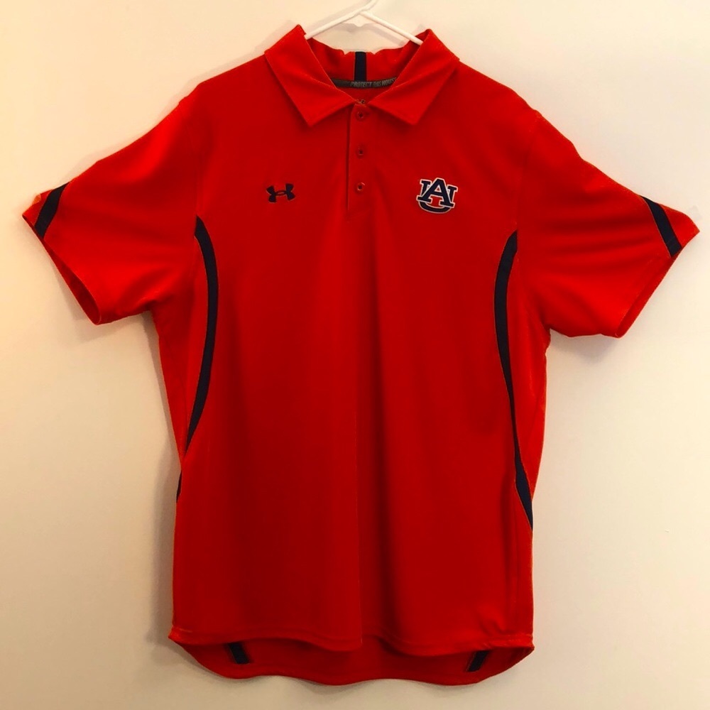Under Armour Auburn University men’s orange polo